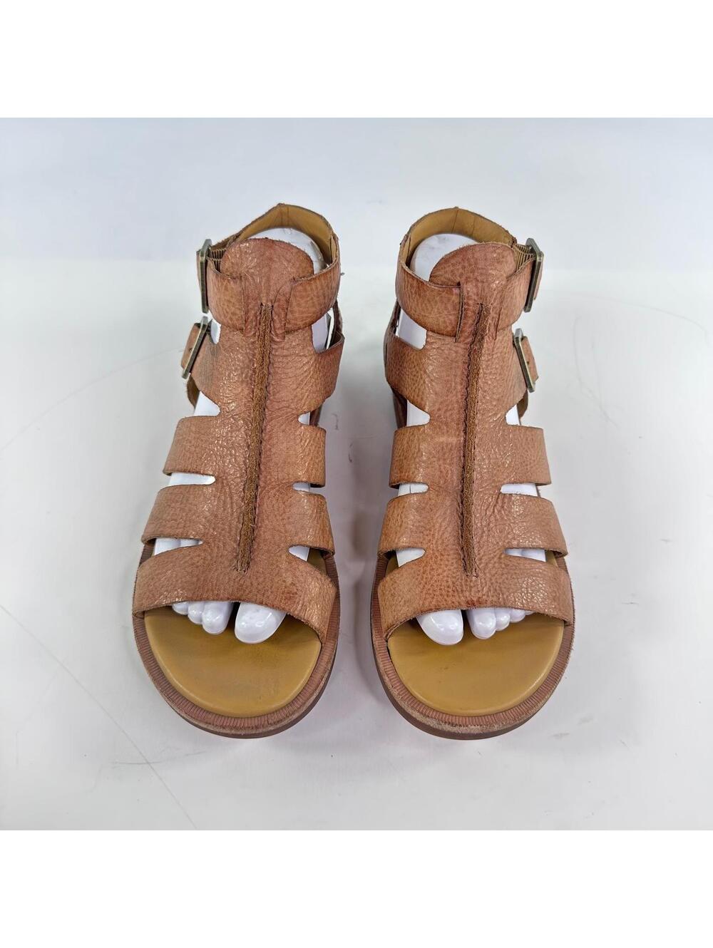 Kork-Ease Baltea Gladiator Leather Booties US 8 M Brown Flat Sandals - Picture 2 of 13